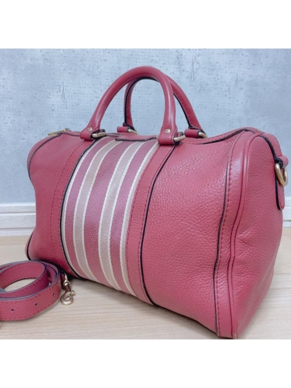 Gucci Sherry Line 2-Way Boston Bag Pink